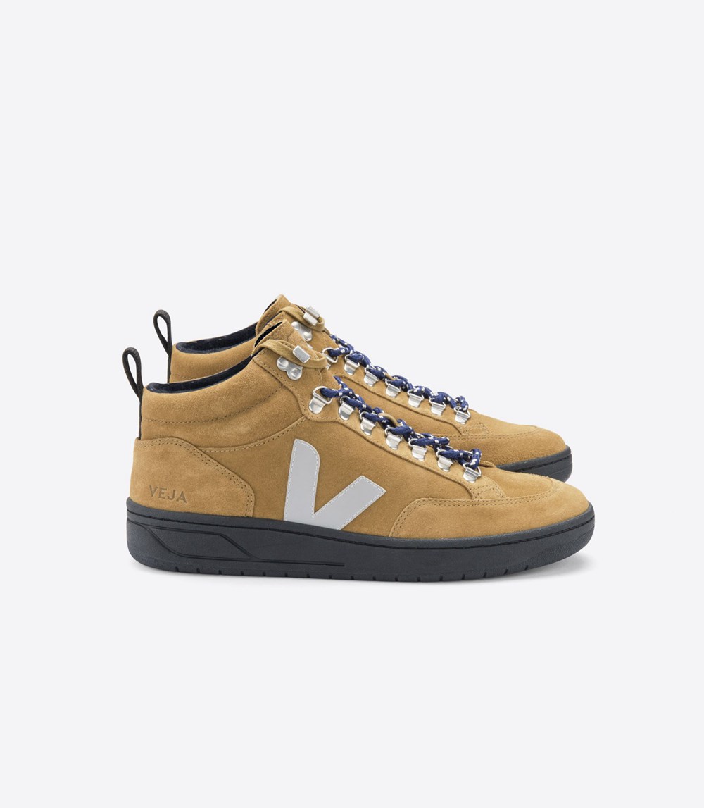 Veja Sneakers Barbati - Roraima Suede - Maro/Albi - 1495876-GX